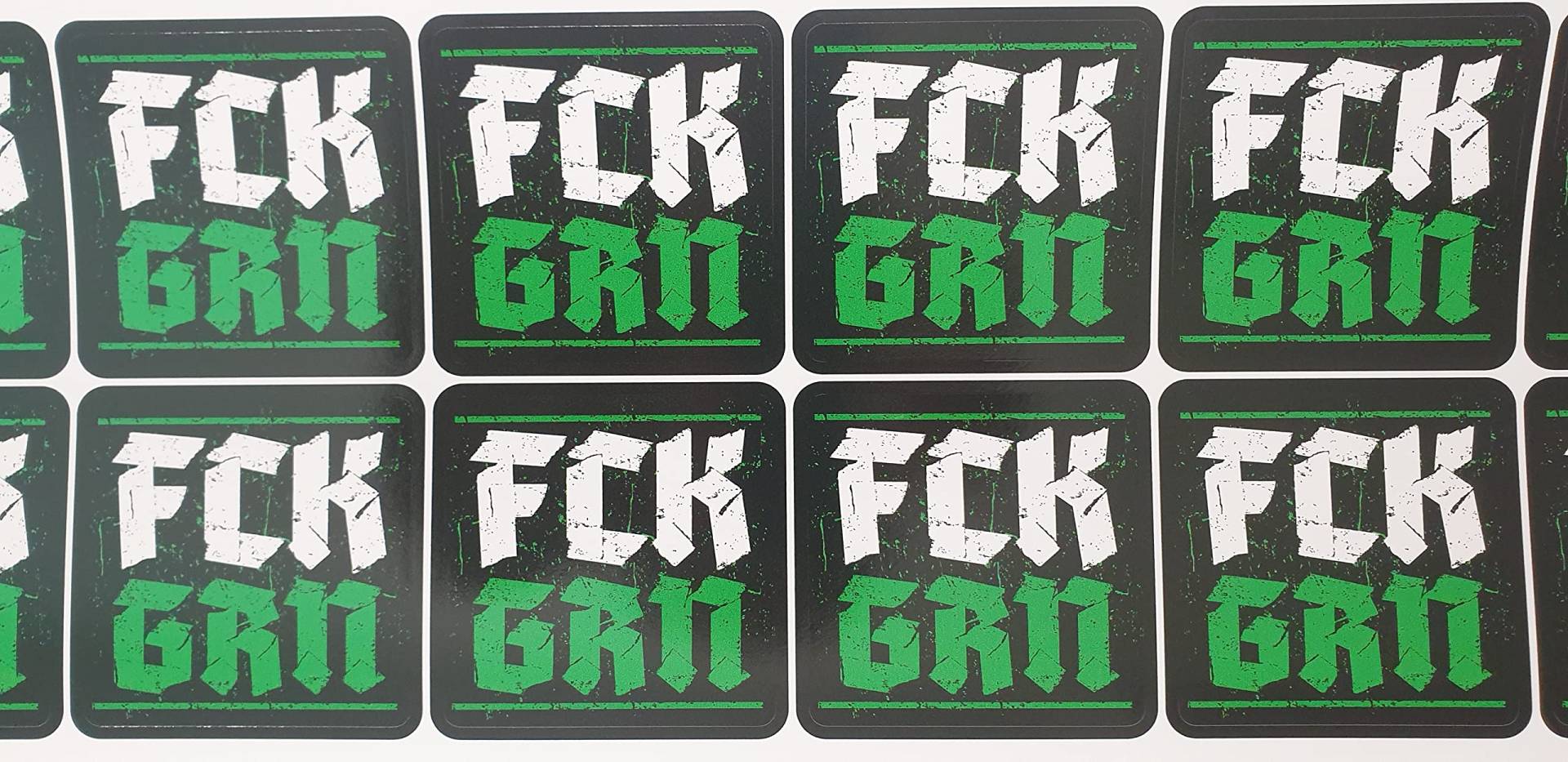 10x FCK GRN kein Bock auf grüne Aufkleber Sticker Fun von stickerpoint24