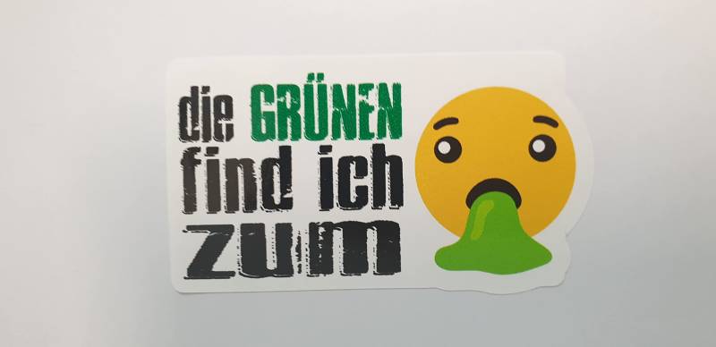 1x die Grünen finde ich zum Aufkleber Sticker Fun von stickerpoint24