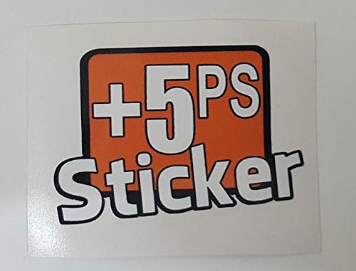 Aufkleber +5PS Sticker zu wenig Leistung Spaß Fun Gag JDM Dub von stickerpoint24