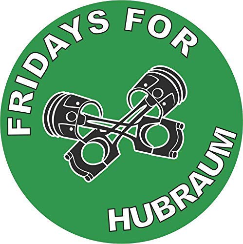 Fridays for Hubraum Gretl Greta Druck Plakette Fun Sticker Aufkleber Fridays for Future Klima von stickerpoint24