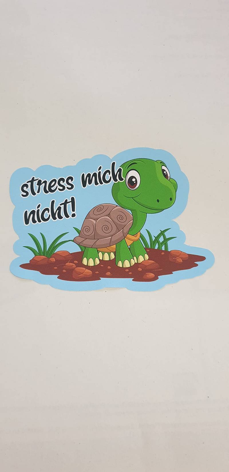 Stress Mich Nicht Aufkleber Schildkröte Sticker Fun von stickerpoint24