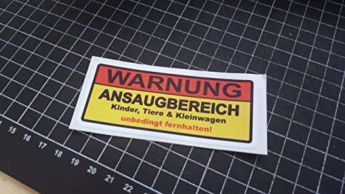 Warnung Ansaugbereich Shocker Hand Auto Aufkleber JDM Tuning OEM DUB Decal Stickerbomb Bombing von stickerpoint24