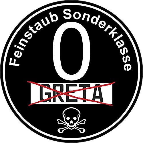 stickerpoint24 Gretl Greta Druck Euro 0 Plakette Aufkleber Deutsches Kulturgut Diesel Umweltplakette Gag Fun von stickerpoint24