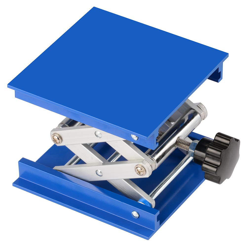 stonylab 4x4 Zoll Lab Jack, 100x100 mm Eloxiertes Aluminium Top Deck Laborunterstützung Jack Platform Hubtisch Jack Scherenständer mit 5 KG Unterstützte Gewicht, 45 bis 150 mm Vertikaler Hubbereich stonylab 4x4 Zoll Lab Jack, 100x100 mm Eloxiertes Aluminium Top Deck Laborunterstützung Jack Platform Hubtisch Jack Scherenständer mit 5 KG Unterstützte Gewicht, 45 bis 150 mm Vertikaler Hubbereich von stonylab