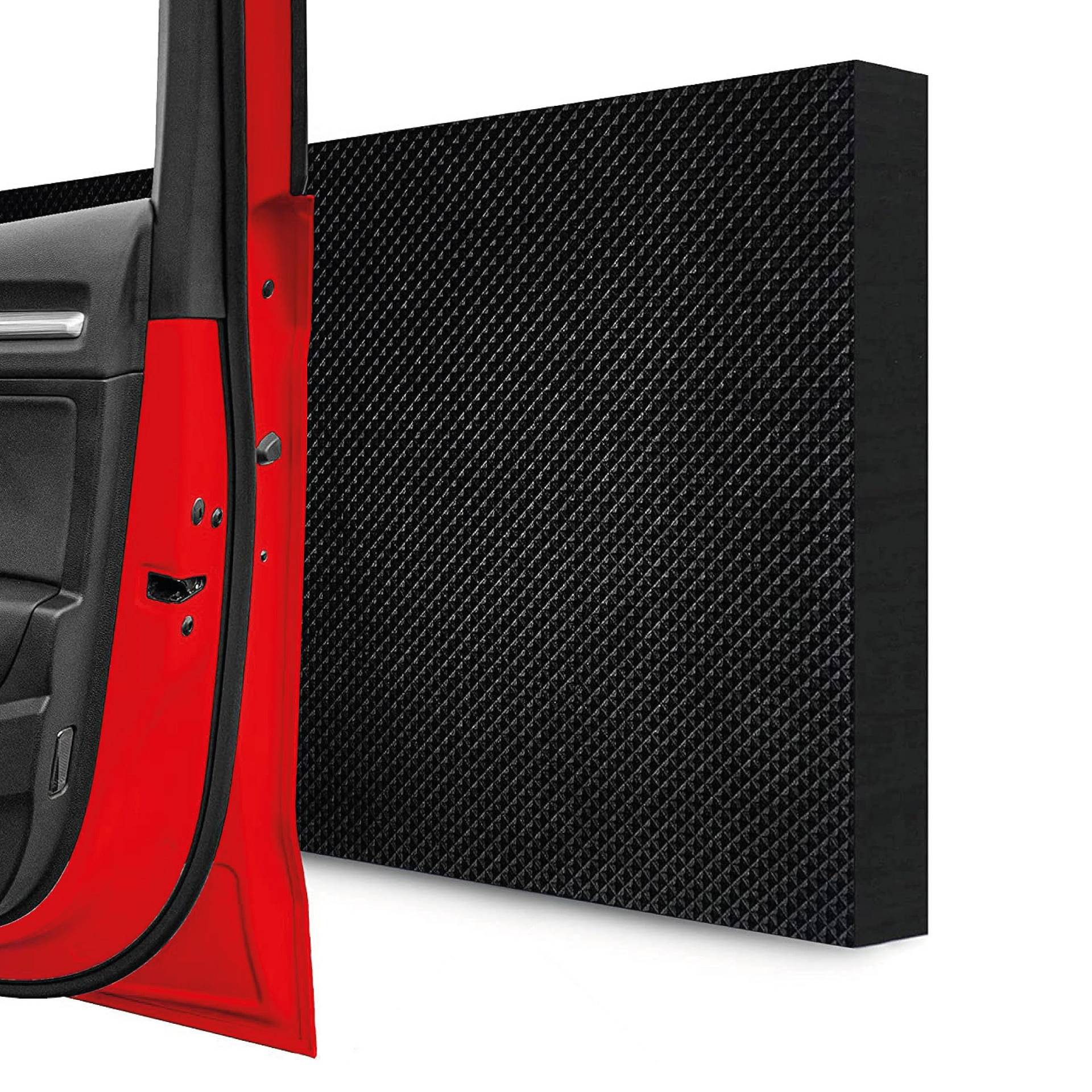 STRACKS® 4X Garagen Wandschutz je 40 x 20 x 2cm Extra Dicker Türschutz – Für Ihr Auto und die Garagenwand – Selbstklebender Türkantenschutz – 4er Set Karomuster, schwarz STRACKS® 4X Garagen Wandschutz je 40 x 20 x 2cm Extra Dicker Türschutz – Für Ihr Auto und die Garagenwand – Selbstklebender Türkantenschutz – 4er Set Karomuster, schwarz von stracks
