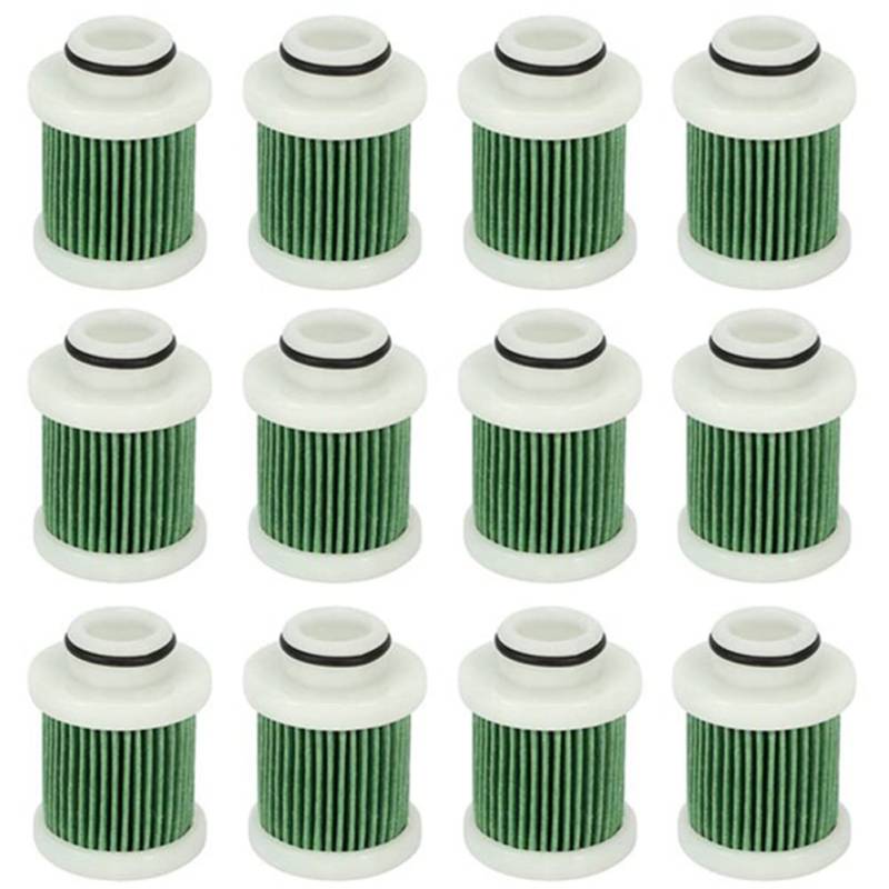 sunroot 12 StüCk 40-115 PS 4-Takt Kraftstofffilter für F40A F50 T50 F60 T60 Motor Marine AußEnbordfilter 6D8-WS24A-00 von sunroot