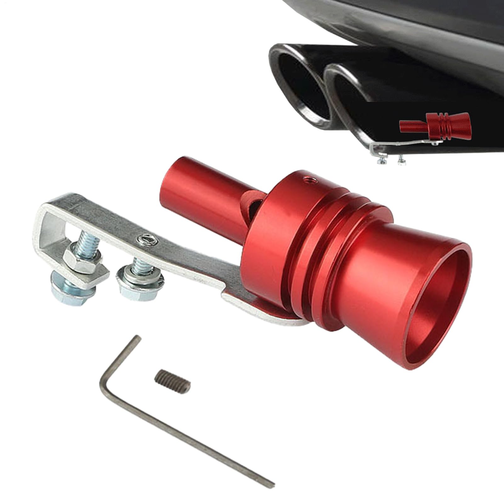 Turbo Whistle - Aluminiumlegierung Auspuff -Soundsimulator Für Sportwagen | Leichter Schwankungsroarhersteller | Abgaspfeife | Heckrohr -Werkzeug Für LKWs -Autos Fahrzeuge Turbo Whistle - Aluminiumlegierung Auspuff -Soundsimulator Für Sportwagen | Leichter Schwankungsroarhersteller | Abgaspfeife | Heckrohr -Werkzeug Für LKWs -Autos Fahrzeuge von syayw