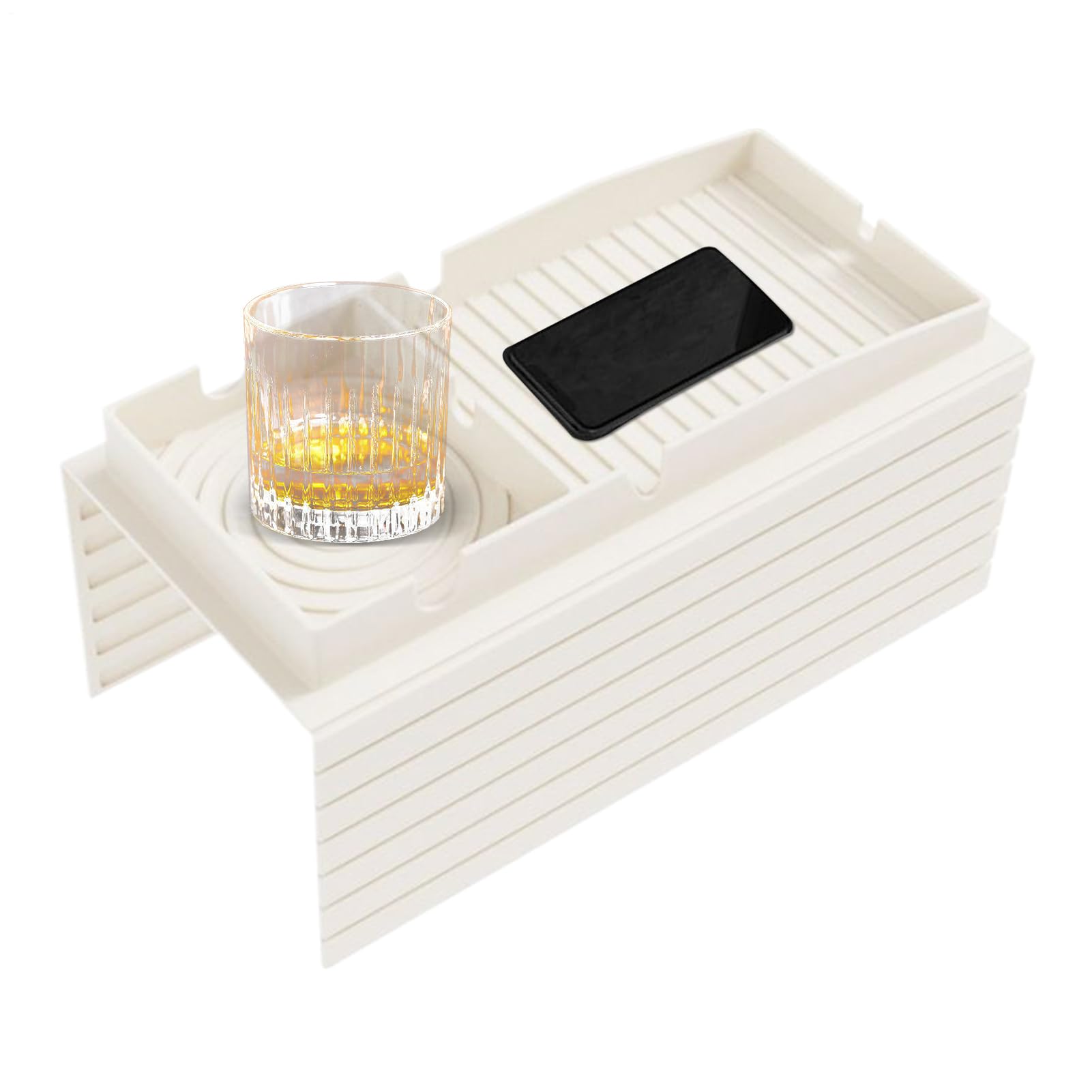 Sofa Cup Halter Tablett | Anti-Schlupf-Silikon-Armlehre-Tabletttisch mit Remote-Speicher | Couch -Getränkehalter für Bett, Auto, Wohnzimmer, Outdoor, Picknick, Fernseher ansehen Sofa Cup Halter Tablett | Anti-Schlupf-Silikon-Armlehre-Tabletttisch mit Remote-Speicher | Couch -Getränkehalter für Bett, Auto, Wohnzimmer, Outdoor, Picknick, Fernseher ansehen von szaluyk