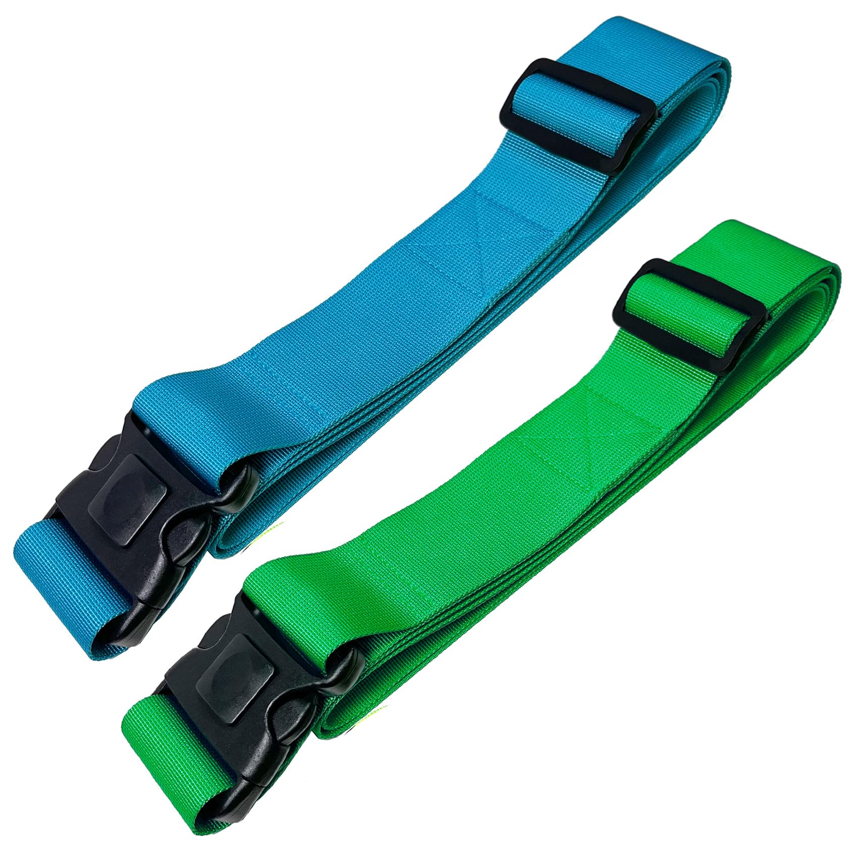 Koffergurte 2 Stück Kofferband mit Verriegelung und Kreuzgurt Funktion | Kofferbänder auffällig 2er Set Blau-Grün | 5 cm x 205 cm von taschenmann2005 Koffergurte 2 Stück Kofferband mit Verriegelung und Kreuzgurt Funktion | Kofferbänder auffällig 2er Set Blau-Grün | 5 cm x 205 cm von taschenmann2005 von taschenmann2005