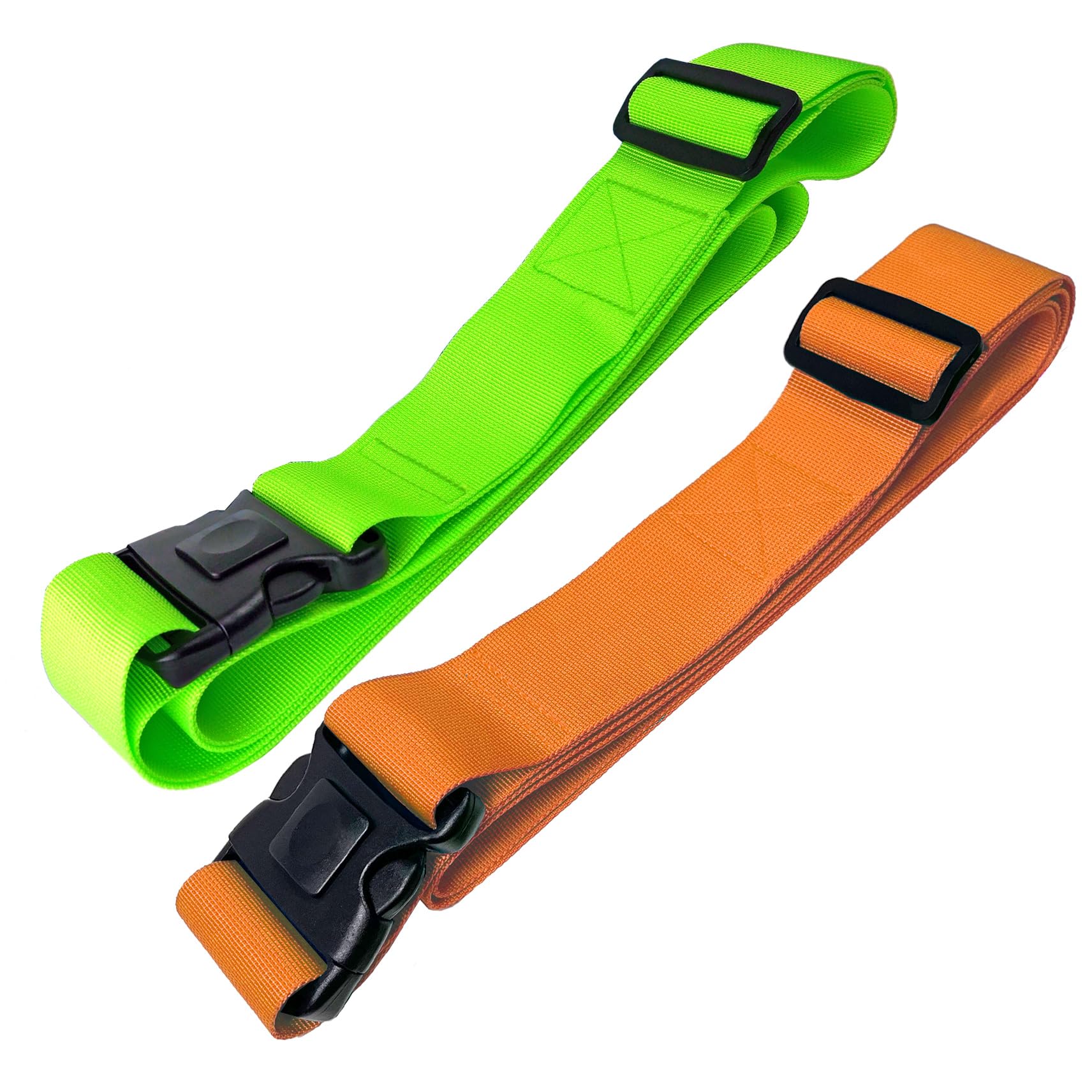 Koffergurte 2 Stück Kofferband mit Verriegelung und Kreuzgurt Funktion | Kofferbänder auffällig 2er Set Gelb-Orange | 5 cm x 205 cm von taschenmann2005 Koffergurte 2 Stück Kofferband mit Verriegelung und Kreuzgurt Funktion | Kofferbänder auffällig 2er Set Gelb-Orange | 5 cm x 205 cm von taschenmann2005 von taschenmann2005