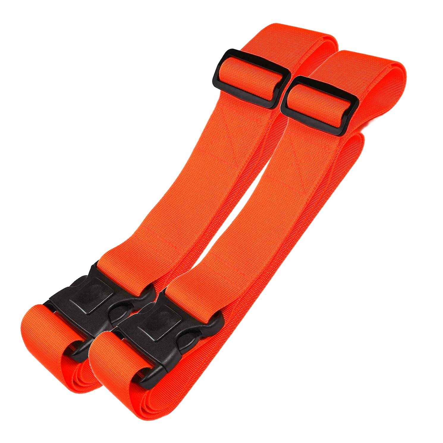 Koffergurte 2 Stück Kofferband mit Verriegelung und Kreuzgurt Funktion | Kofferbänder auffällig 2er Set Orange | 5 cm x 205 cm von taschenmann2005 Koffergurte 2 Stück Kofferband mit Verriegelung und Kreuzgurt Funktion | Kofferbänder auffällig 2er Set Orange | 5 cm x 205 cm von taschenmann2005 von taschenmann2005