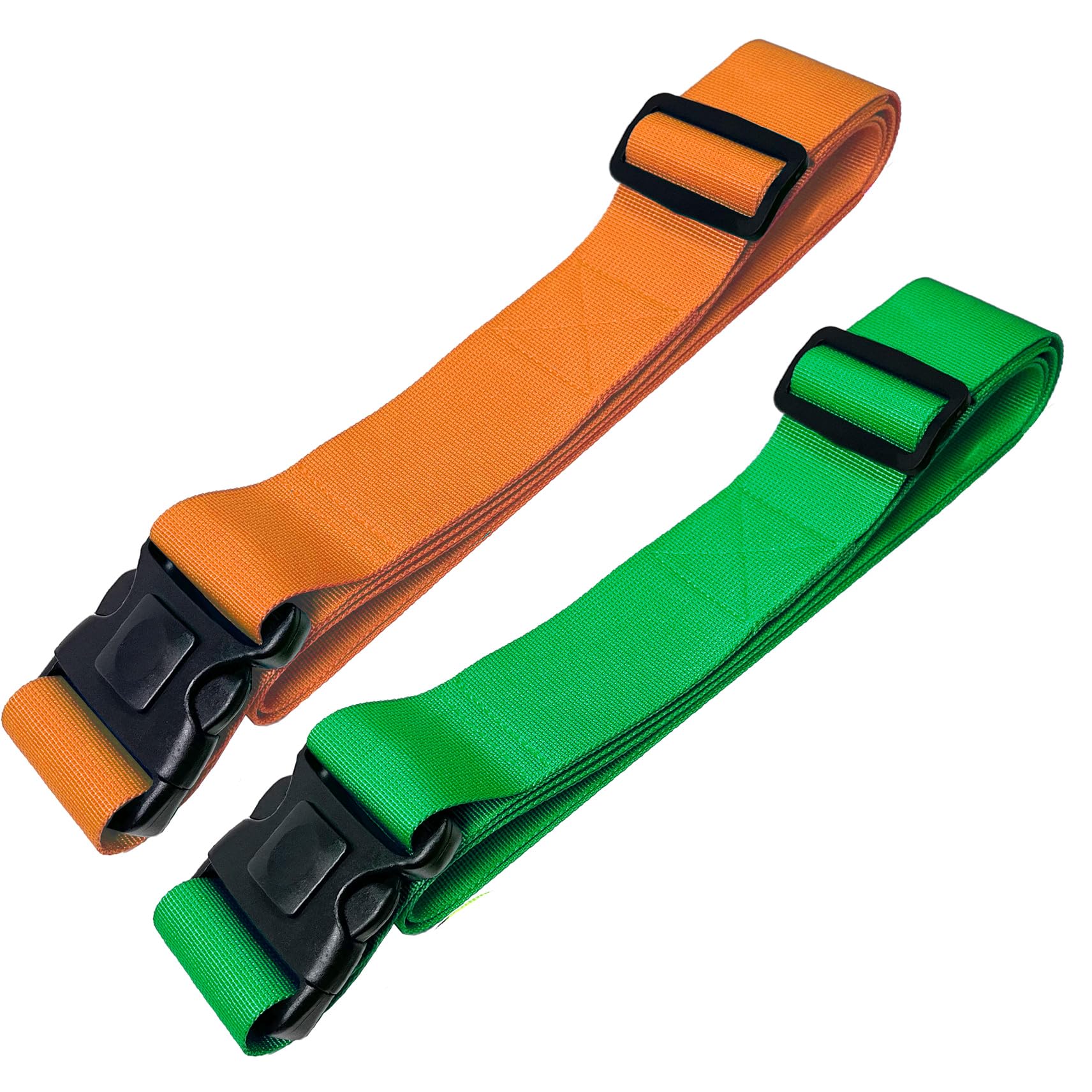 Koffergurte 2 Stück Kofferband mit Verriegelung und Kreuzgurt Funktion | Kofferbänder auffällig 2er Set Orange-Grün | 5 cm x 205 cm von taschenmann2005 Koffergurte 2 Stück Kofferband mit Verriegelung und Kreuzgurt Funktion | Kofferbänder auffällig 2er Set Orange-Grün | 5 cm x 205 cm von taschenmann2005 von taschenmann2005