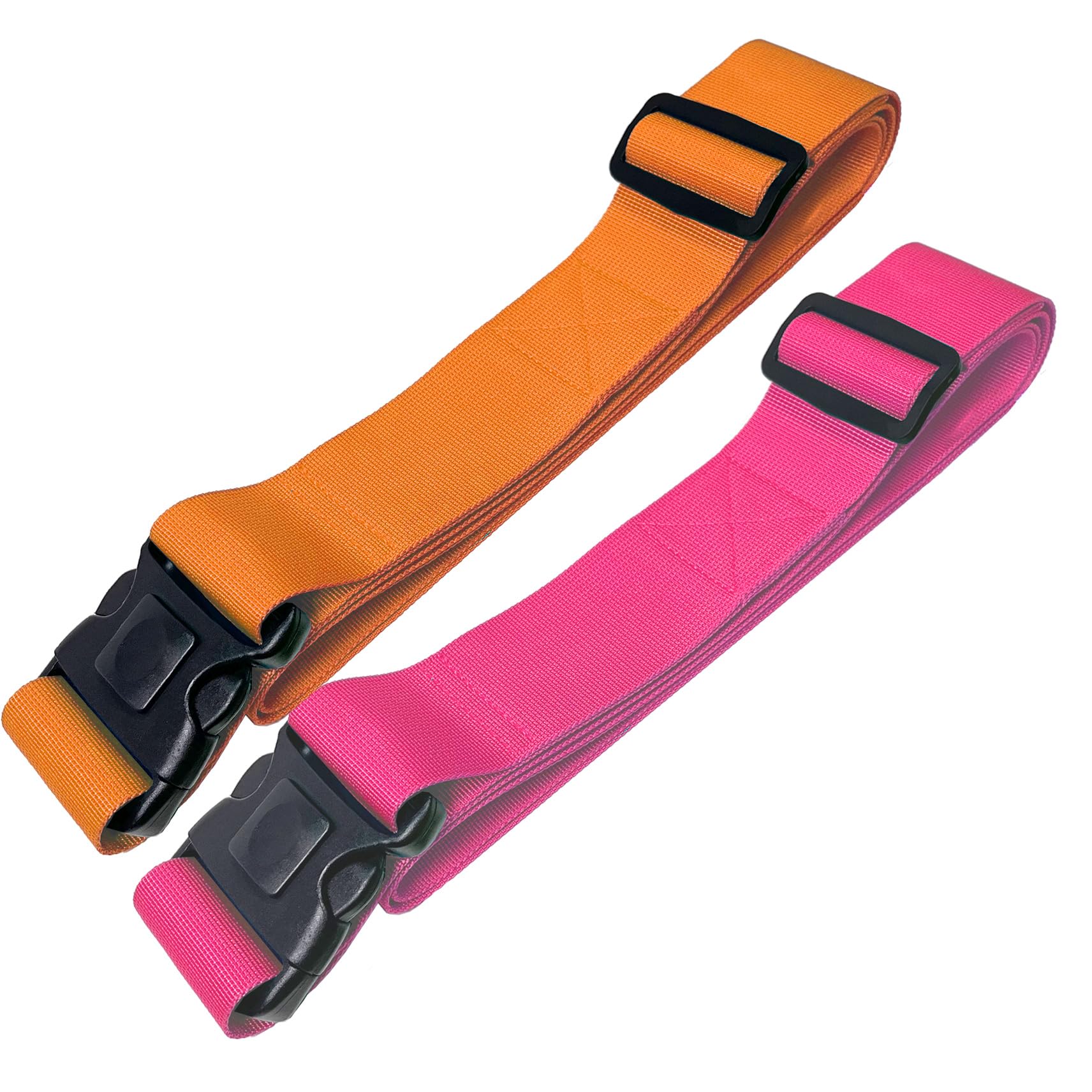 Koffergurte 2 Stück Kofferband mit Verriegelung und Kreuzgurt Funktion | Kofferbänder auffällig 2er Set Orange-Pink | 5 cm x 205 cm von taschenmann2005 Koffergurte 2 Stück Kofferband mit Verriegelung und Kreuzgurt Funktion | Kofferbänder auffällig 2er Set Orange-Pink | 5 cm x 205 cm von taschenmann2005 von taschenmann2005