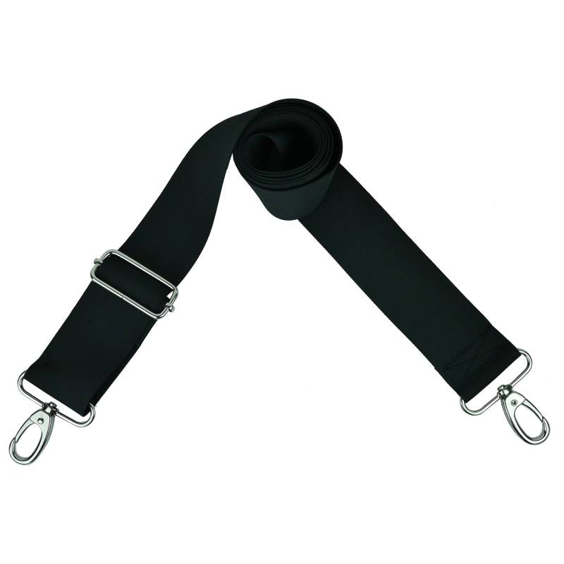 Taschengurt zum Wechseln, Schultergurt für Taschen breit, mit Karabiner aus Metall, Schwarz 5 cm, bis zu 169 cm lang von taschenmann2005 von taschenmann2005