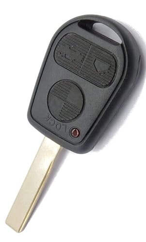 Schlüssel Gehäuse für BMW E34 E36 E38 E39 E46 E53 X3 X5 Z3 Autoschlüssel mit 3 Tasten Funk Fernbedienung von tedkine