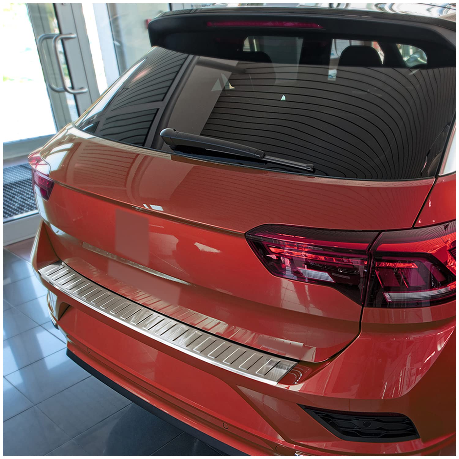 teileplus24 AL101 Ladekantenschutz Aluminium kompatibel mit VW T-ROC A1 Matt 2017-, Farbe:Silber teileplus24 AL101 Ladekantenschutz Aluminium kompatibel mit VW T-ROC A1 Matt 2017-, Farbe:Silber von teileplus24