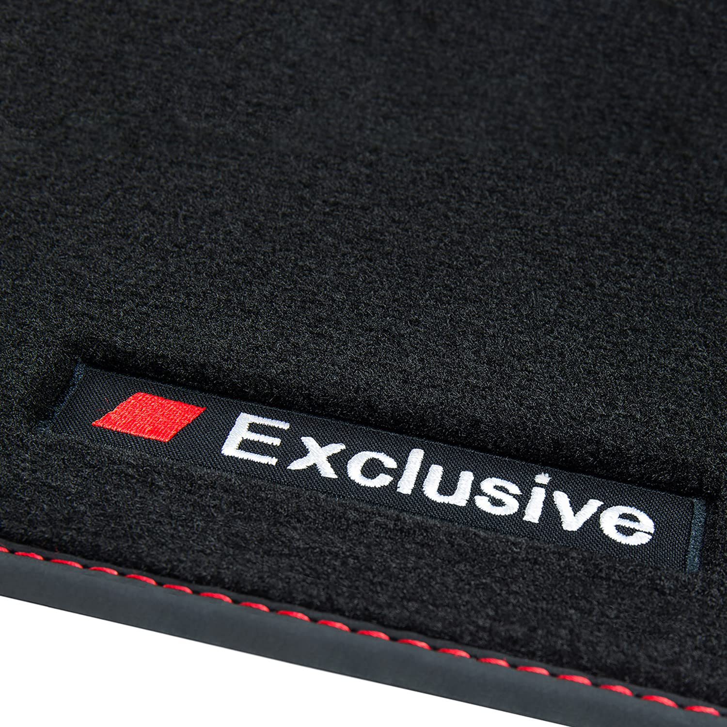 teileplus24 BAX-055-R Exclusive Sport Fußmatten kompatibel mit Mercedes CLA C117 2013-2019, Naht:Rot teileplus24 BAX-055-R Exclusive Sport Fußmatten kompatibel mit Mercedes CLA C117 2013-2019, Naht:Rot von teileplus24