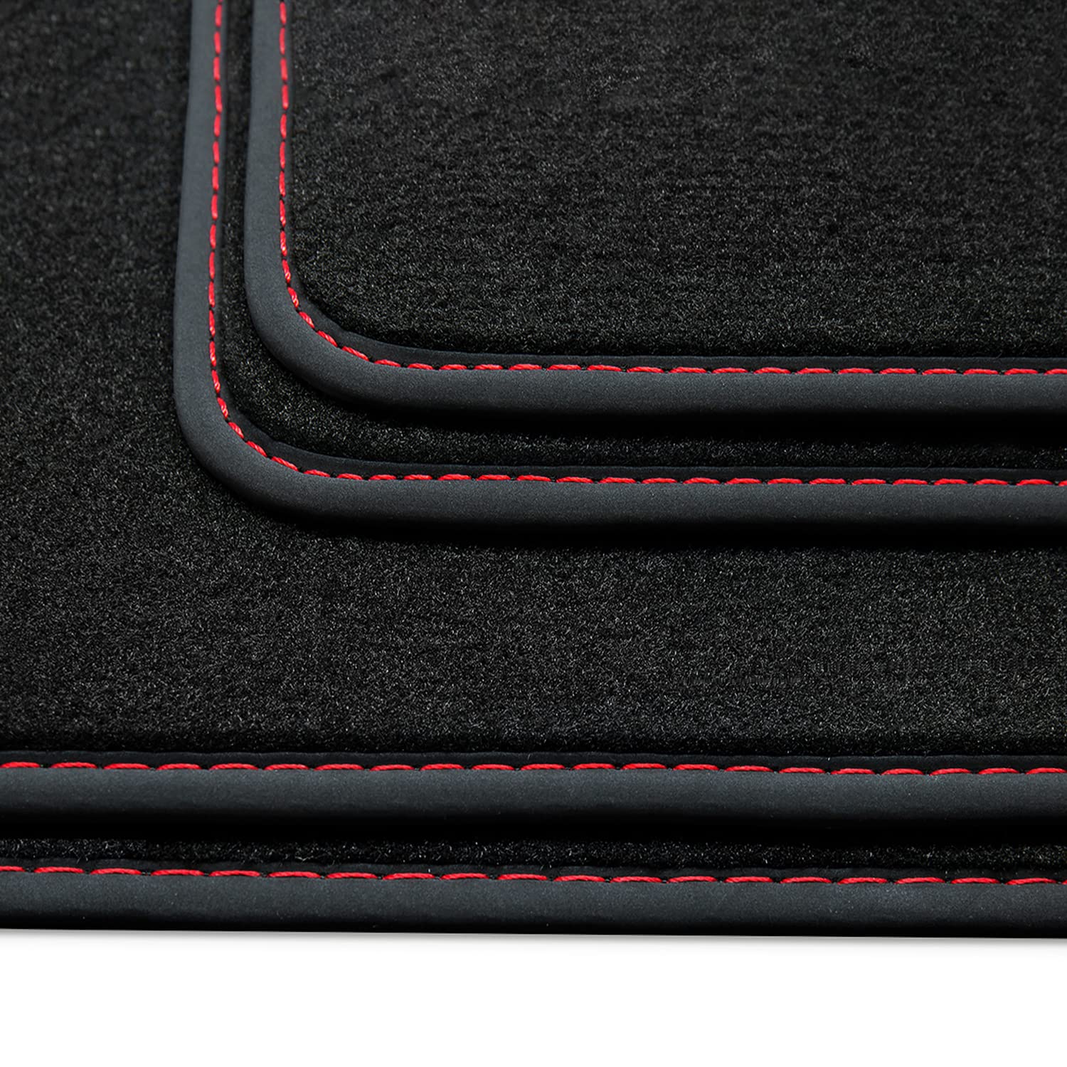 teileplus24 HQ-101 Fußmatten kompatibel mit Seat Leon 3 5F SC 2013-2020 Deluxe Velours, Naht:Rot teileplus24 HQ-101 Fußmatten kompatibel mit Seat Leon 3 5F SC 2013-2020 Deluxe Velours, Naht:Rot von teileplus24