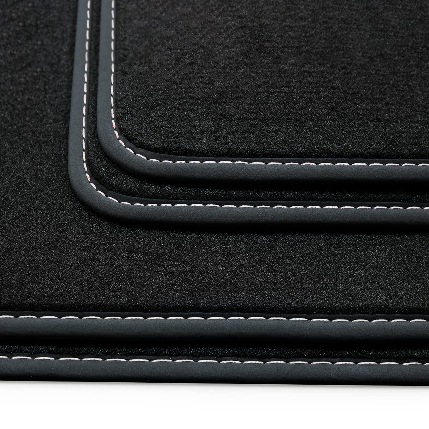 teileplus24 HQ-111 Fußmatten kompatibel mit Seat Tarraco 2018-2024 Deluxe Velours, Naht:Silber teileplus24 HQ-111 Fußmatten kompatibel mit Seat Tarraco 2018-2024 Deluxe Velours, Naht:Silber von teileplus24