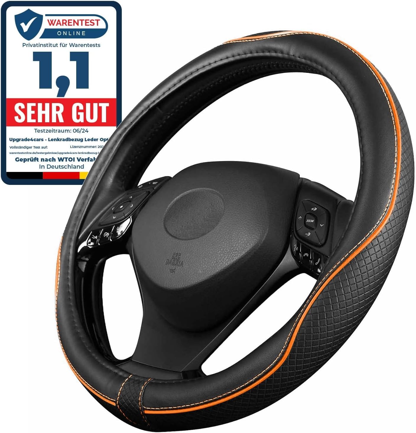 Lenkradbezug Leder für Mitsubishi Colt Lancer ASX Eclipse Cross Outlander L200| Weicher Lenkradbezug aus Mikrofaser | Autozubehör Innenraum| rutschfest, atmungsaktiv und geruchsneutral Lenkradbezug Leder für Mitsubishi Colt Lancer ASX Eclipse Cross Outlander L200| Weicher Lenkradbezug aus Mikrofaser | Autozubehör Innenraum| rutschfest, atmungsaktiv und geruchsneutral von tidqjmt