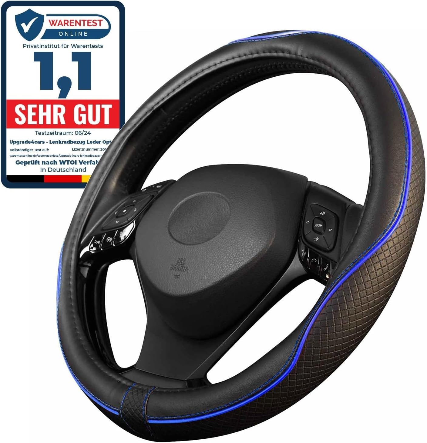Lenkradbezug Leder für Mitsubishi Colt Lancer Grandis Carisma ASX Eclipse Cross| Weicher Lenkradbezug aus Mikrofaser | Autozubehör Innenraum| rutschfest, atmungsaktiv und geruchsneutral Lenkradbezug Leder für Mitsubishi Colt Lancer Grandis Carisma ASX Eclipse Cross| Weicher Lenkradbezug aus Mikrofaser | Autozubehör Innenraum| rutschfest, atmungsaktiv und geruchsneutral von tidqjmt