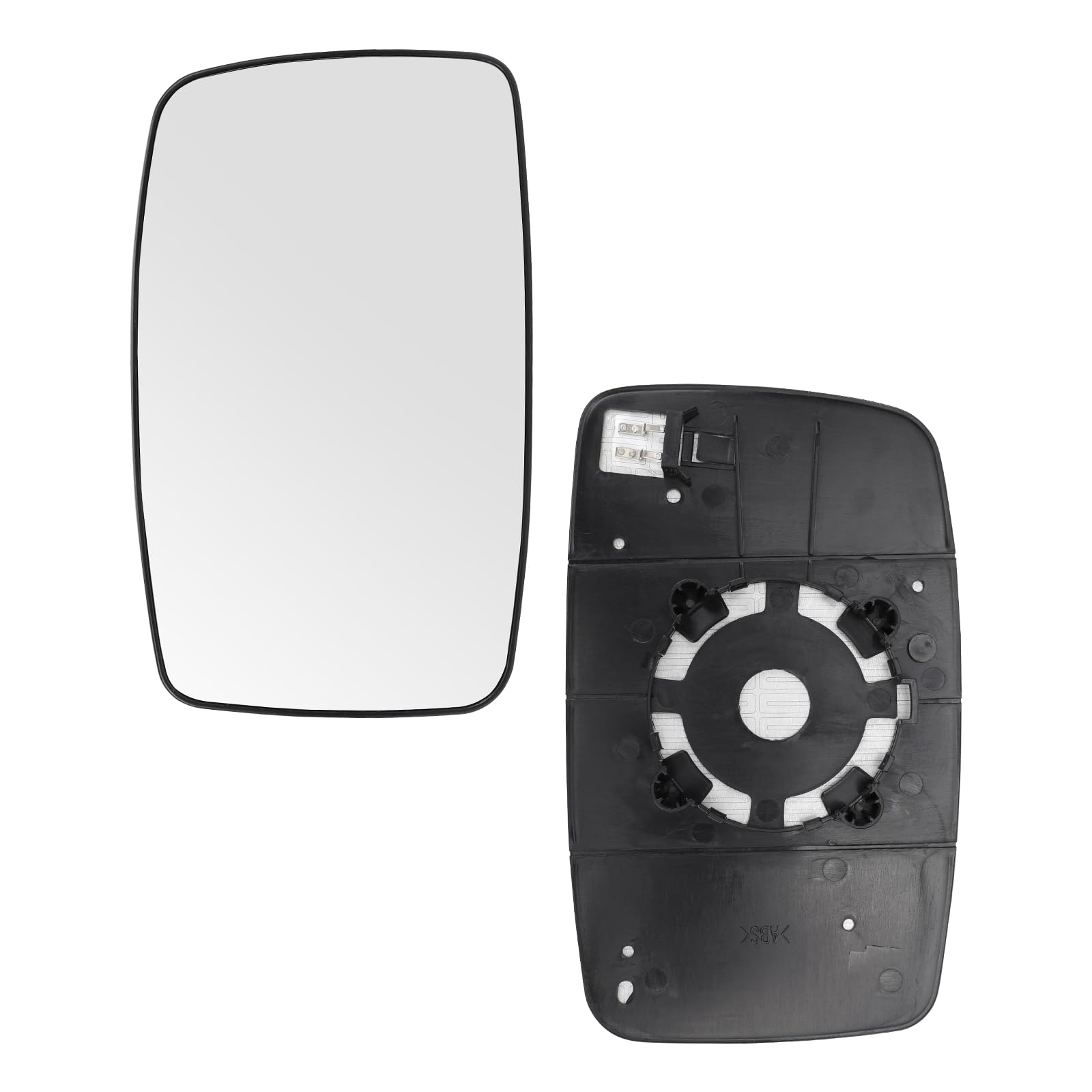 Spiegelglas Ersatz für Citroen Jumpy/F-iat Scudo/Peugeot Expert 2007-2016, Beheizt Spiegelglas Außenspiegel Glas Asphärisch Verstellbar Geeignet, Umkehrlinse Rückfahrglas Spiegel (Links) von tivekeo
