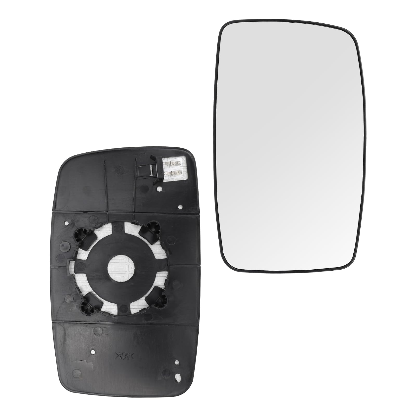 Spiegelglas Ersatz für Citroen Jumpy/F-iat Scudo/Peugeot Expert 2007-2016, Beheizt Spiegelglas Außenspiegel Glas Asphärisch Verstellbar Geeignet, Umkehrlinse Rückfahrglas Spiegel (Rechts) von tivekeo
