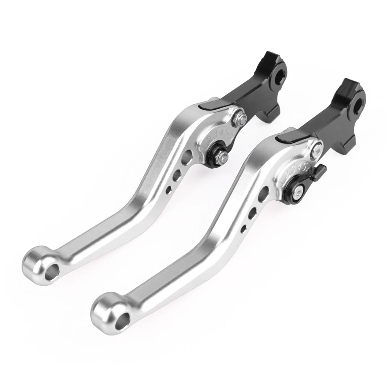 Bremse Kupplung Hebel Für Piaggio Für GILERA Für Nexus 500 Für Carnaby 125/200/250 Für Für System Links Rechts Bremshebel Motorrad Steuergriffe Spurstange Bremskupplungshebel(Silver) von tnbru