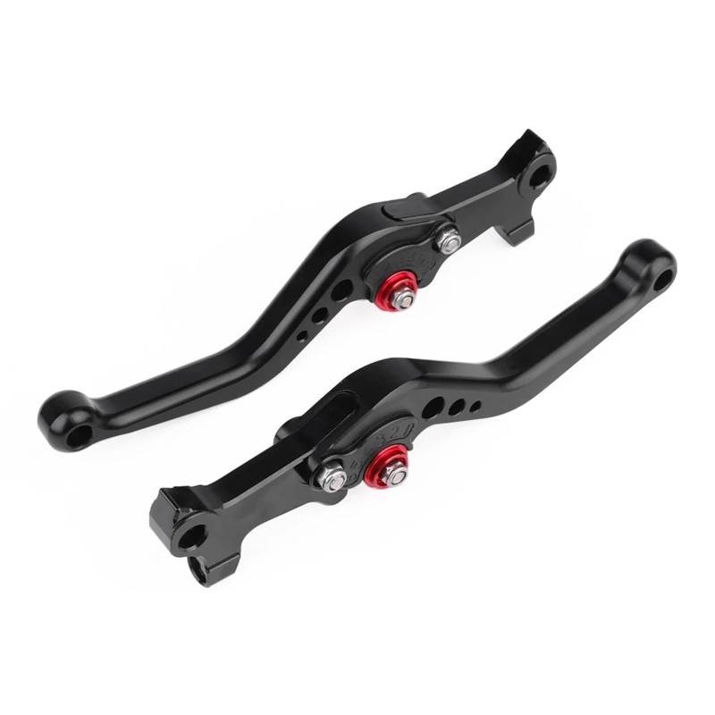 Bremse Kupplung Hebel Für Piaggio Für GILERA MP3 125/250/300/400/500 Für Kurze Bremshebel System Motorrad Control Griffe Links Rechts Spurstange Bremskupplungshebel(Black) von tnbru