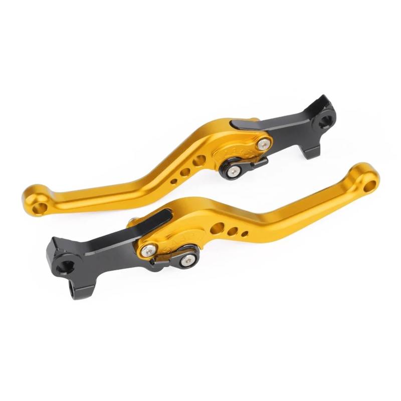Bremse Kupplung Hebel Für Piaggio Für GILERA MP3 125/250/300/400/500 Für Kurze Bremshebel System Motorrad Control Griffe Links Rechts Spurstange Bremskupplungshebel(Gold) von tnbru