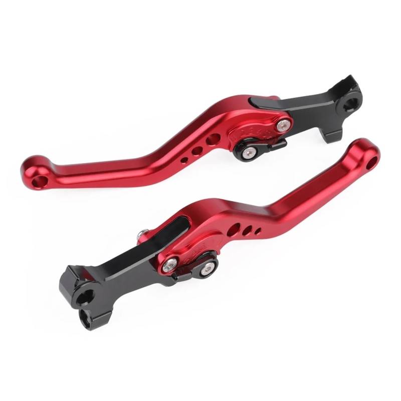 Bremse Kupplung Hebel Für Piaggio Für GILERA MP3 125/250/300/400/500 Für Kurze Bremshebel System Motorrad Control Griffe Links Rechts Spurstange Bremskupplungshebel(Red) von tnbru