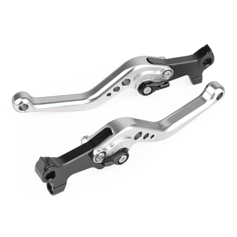 Bremse Kupplung Hebel Für Piaggio Für GILERA MP3 125/250/300/400/500 Für Kurze Bremshebel System Motorrad Control Griffe Links Rechts Spurstange Bremskupplungshebel(Silver) von tnbru