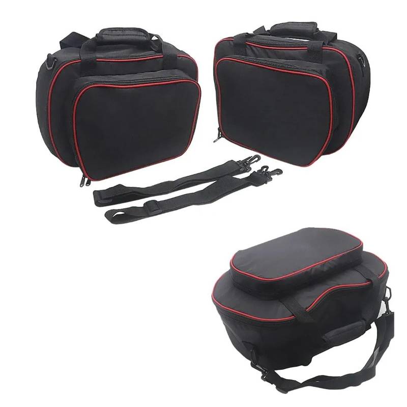 Motorradtasche FÜR Ducati FÜR Multistrada V4 S 2021 Motorrad Zubehör Innen Taschen Kunststoff Seite Packtaschen Fällen Motorrad Gepäckträgertaschen(Complete Set) von tnbru