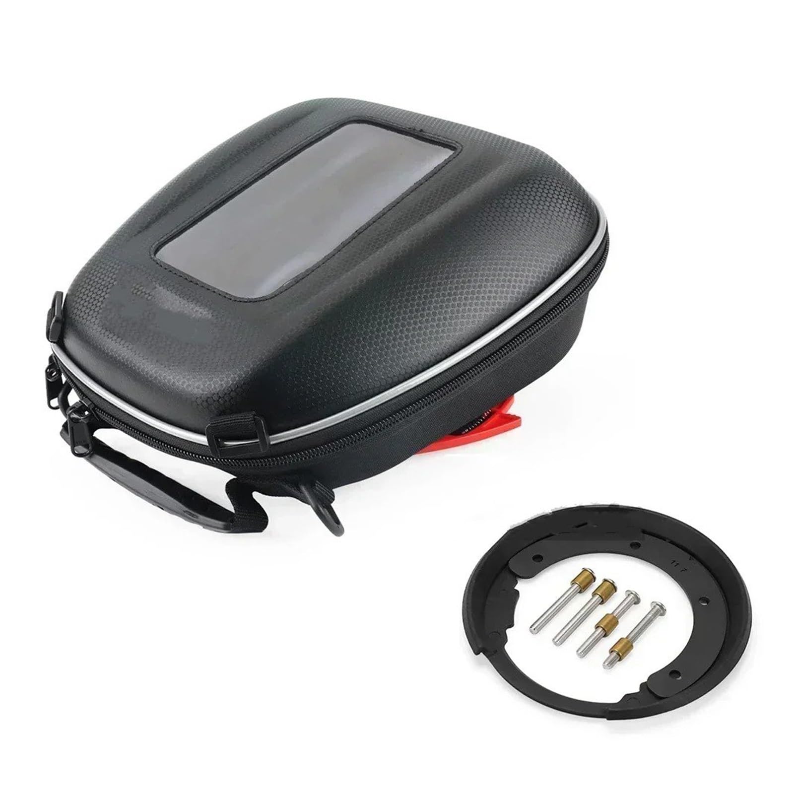 Motorradtasche Für Ducati Für Multistrada 950 1200 Kraftstoff Tank Tasche Gepäck Motorrad Zubehör Tanklock Multi-Funktion Taschen Motorrad Gepäckträgertaschen(Bag and Adapter) von tnbru