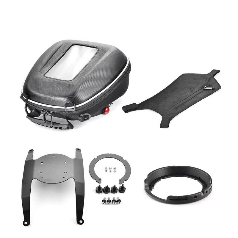 Motorradtasche Für F800GT Für F 800 GT Für 800R 2013-2019 Motorrad-Tankrucksack Gepäck Wasserdichter Rucksack Quick Lock Flansch Motorrad Gepäckträgertaschen(A-Type) von tnbru