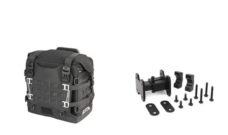 Motorradtasche Motorrad-Satteltasche 35 L Große Kapazität Schnellverschluss Motor-Seitenbox Wasserdicht Für Reiten Reisen Gepäck Gepäcktasche Motorrad Gepäckträgertaschen(1 Bag Add 1 Extender) von tnbru