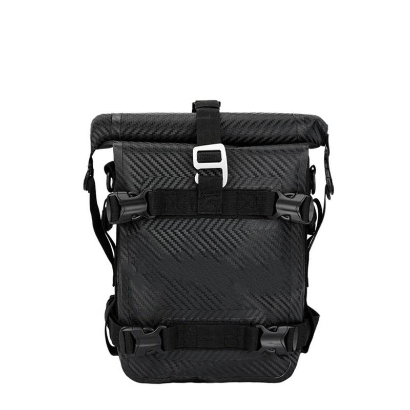 Motorradtasche Motorradtasche wasserdichte PVC-Hecktaschen Reflektierende Hecktasche Sattel Trockengepäck Outdoor-Tasche Motorrad Gepäckträgertaschen(8L Bag) von tnbru