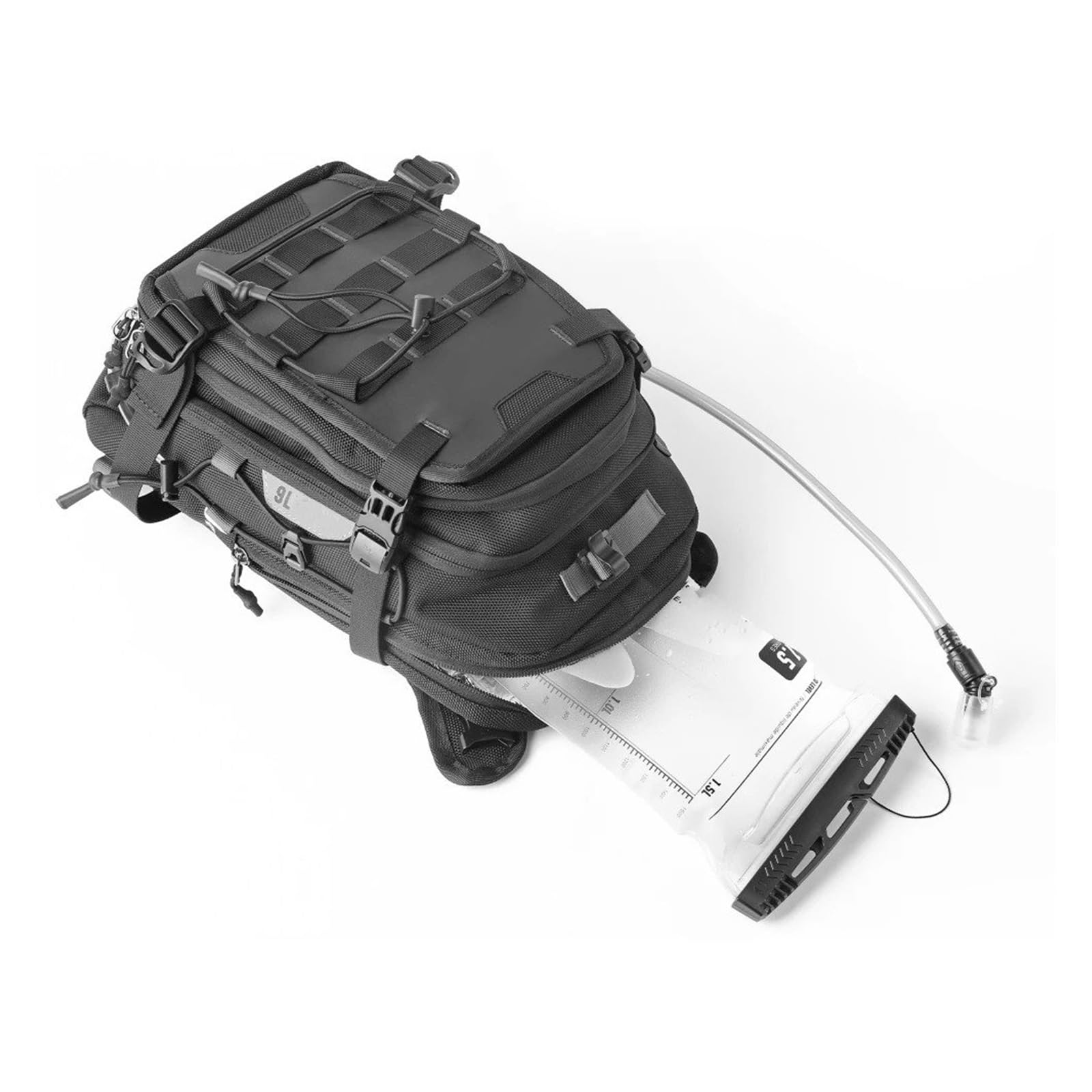 Motorradtasche Universal Motorrad Tank Tasche 9L Multifunktionale Rucksack Mit Regen Abdeckung 1,5 L Wasser Tasche System Multi-Fach Motorrad Gepäckträgertaschen Motorradtasche Universal Motorrad Tank Tasche 9L Multifunktionale Rucksack Mit Regen Abdeckung 1,5 L Wasser Tasche System Multi-Fach Motorrad Gepäckträgertaschen von tnbru