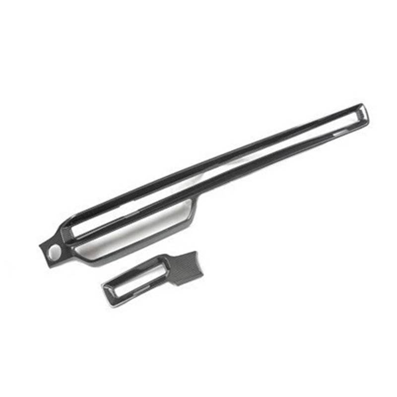 Zentrale Bedienfeld-Abdeckung Für 11th Für CIVIC 2022 Hardshell Overlay ABS Carbon Fiber Grain Innenausstattung Dashborad Lenkrad Türen Armlehne Schalthebel Trim Aufkleber Innen Zubehör(Dash AC Frame) von tnbru
