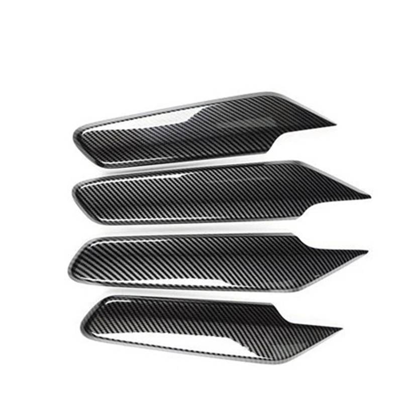 Zentrale Bedienfeld-Abdeckung Für 11th Für CIVIC 2022 Hardshell Overlay ABS Carbon Fiber Grain Innenausstattung Dashborad Lenkrad Türen Armlehne Schalthebel Trim Aufkleber Innen Zubehör(Door Armrest P von tnbru