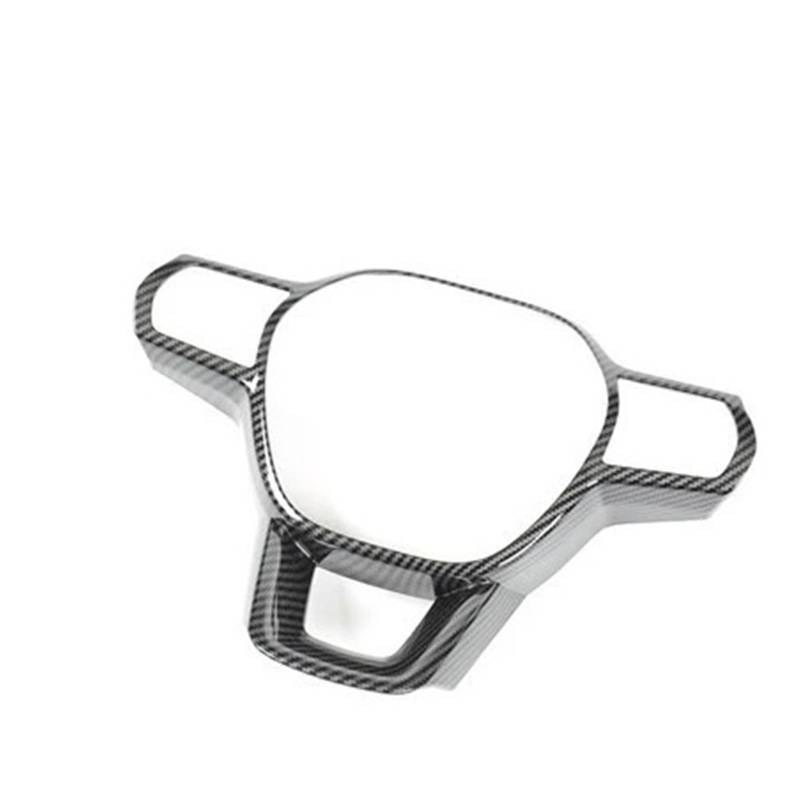 Zentrale Bedienfeld-Abdeckung Für 11th Für CIVIC 2022 Hardshell Overlay ABS Carbon Fiber Grain Innenausstattung Dashborad Lenkrad Türen Armlehne Schalthebel Trim Aufkleber Innen Zubehör(Steering Wheel von tnbru