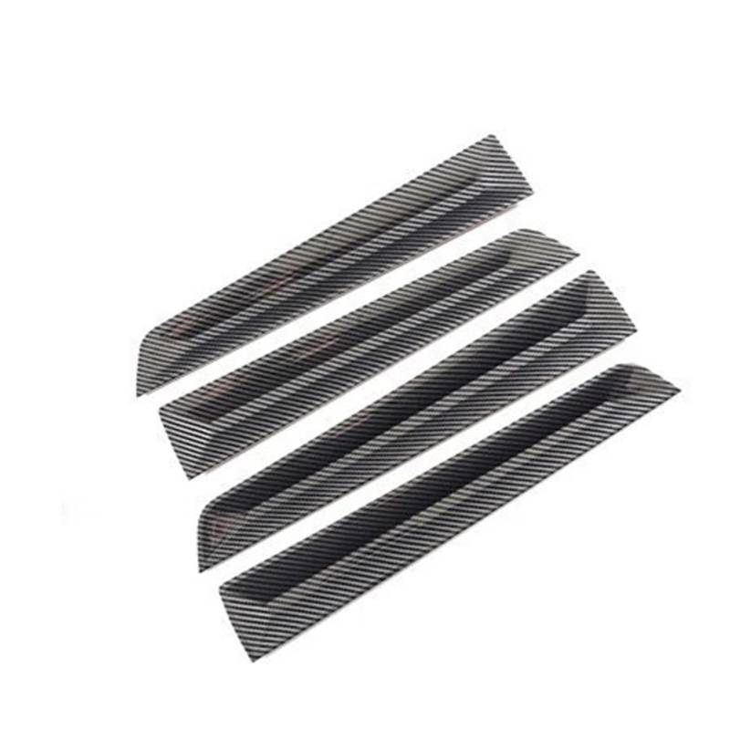 Zentrale Bedienfeld-Abdeckung Für 11th Für Civic 2022 Hardshell Overlay ABS Carbon Fiber Grain Innenausstattung Dashborad Lenkrad Türen Armlehne Schalthebel Trim Aufkleber Innen Zubehör(Door Panel) von tnbru