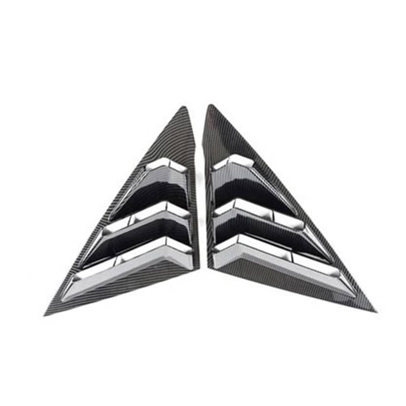 Zentrale Bedienfeld-Abdeckung Für 11th Für Civic 2022 Hardshell Overlay ABS Carbon Fiber Grain Innenausstattung Dashborad Lenkrad Türen Armlehne Schalthebel Trim Aufkleber Innen Zubehör(Rear Triangle von tnbru