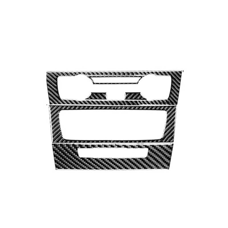 Zentrale Bedienfeld-Abdeckung Für 1er E81 E82 E87 E88 2008-2013 Zubehör Kohlefaser Auto Innentürgriff Lenkrad CD Panel Trim Aufkleber Trim Aufkleber Innen Zubehör(15-C-6pcs) von tnbru
