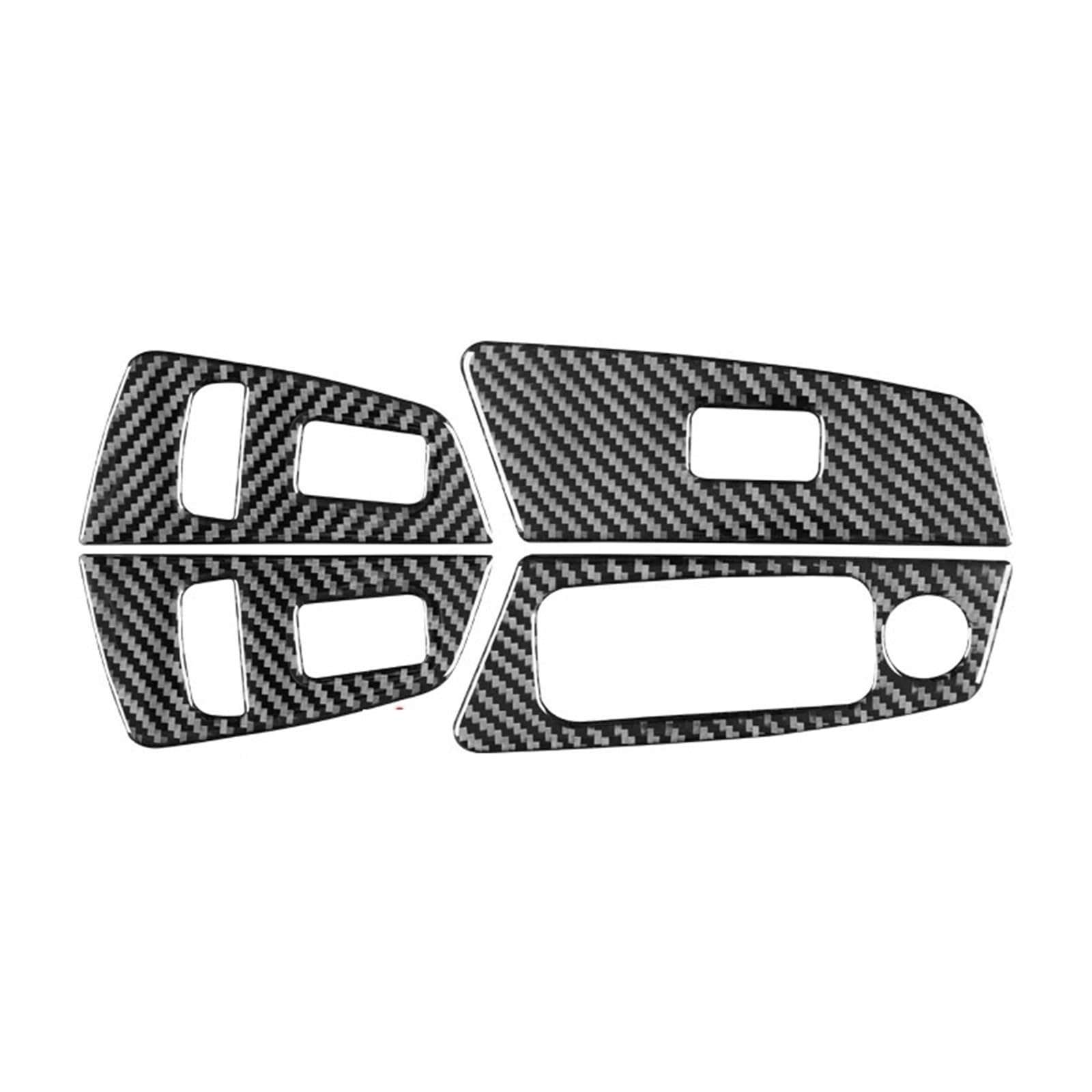 Zentrale Bedienfeld-Abdeckung Für 5 Series G30 2018-2022 Zubehör Carbon Fiber Innen Auto Windows Heben Taste Bedienfeld Trim Abdeckung Aufkleber Trim Aufkleber Innen Zubehör(Style A) von tnbru