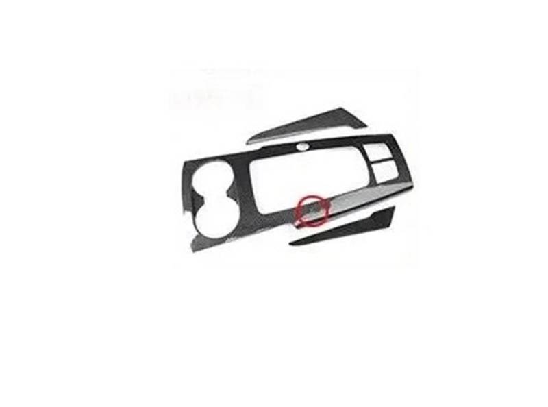 Zentrale Bedienfeld-Abdeckung Für A3 8V S3 RS3 Kohlefaser 2014-2018 Zubehör 3-teiliges LHD- Und RHD-Autoinnenausstattung Mittelkonsole Schalthebelverkleidung Trim Aufkleber Innen Zubehör(Type A) von tnbru