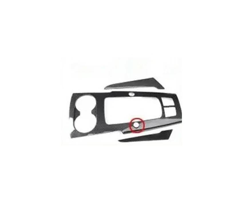 Zentrale Bedienfeld-Abdeckung Für A3 8V S3 RS3 Kohlefaser 2014-2018 Zubehör 3-teiliges LHD- Und RHD-Autoinnenausstattung Mittelkonsole Schalthebelverkleidung Trim Aufkleber Innen Zubehör(Type C) von tnbru