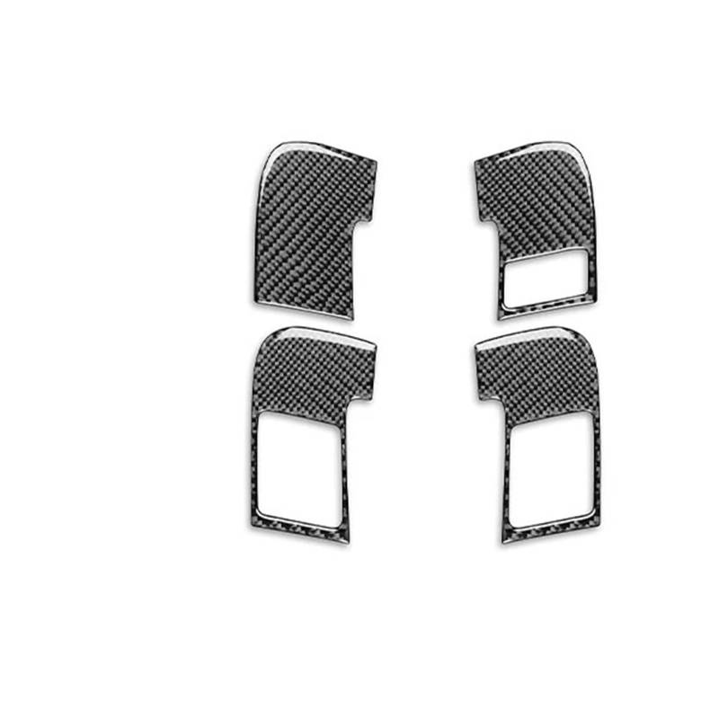 Zentrale Bedienfeld-Abdeckung Für A3 S3 8P 2006 2007 Carbon Fiber Gangschaltung Luftauslass Fensterheber Armaturenbrett Set Auto Innenausstattung Aufkleber Trim Aufkleber Innen Zubehör(17 B RHD) von tnbru