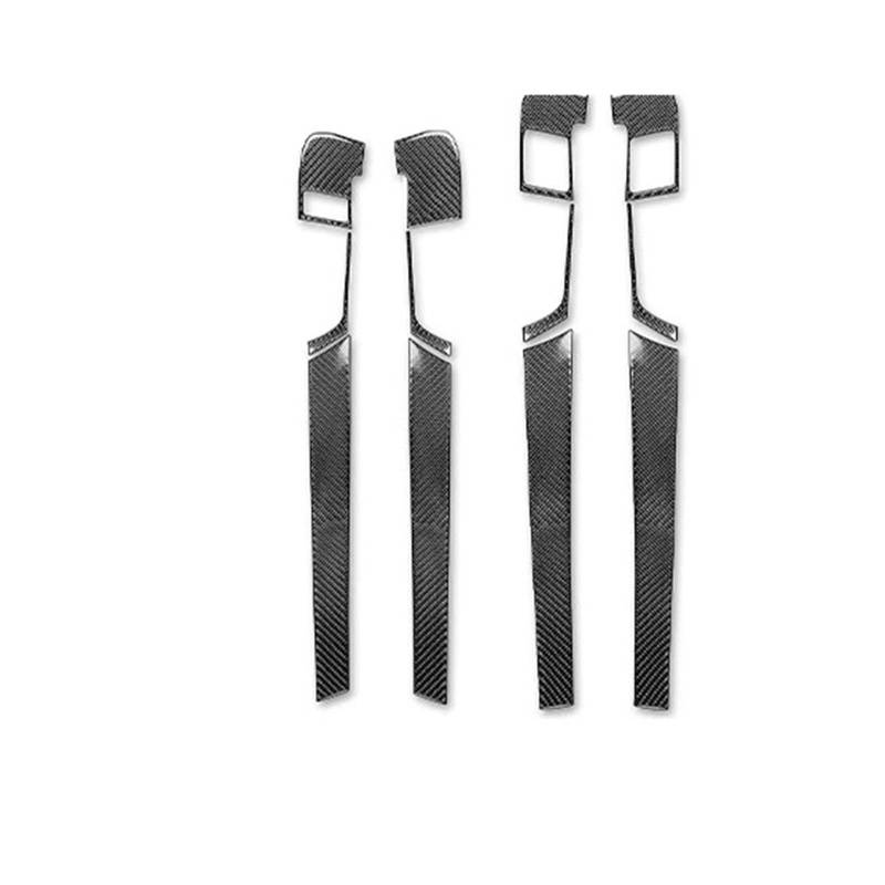 Zentrale Bedienfeld-Abdeckung Für A3 S3 8P 2006 2007 Carbon Fiber Gangschaltung Luftauslass Fensterheber Armaturenbrett Set Auto Innenausstattung Aufkleber Trim Aufkleber Innen Zubehör(21 B RHD) von tnbru