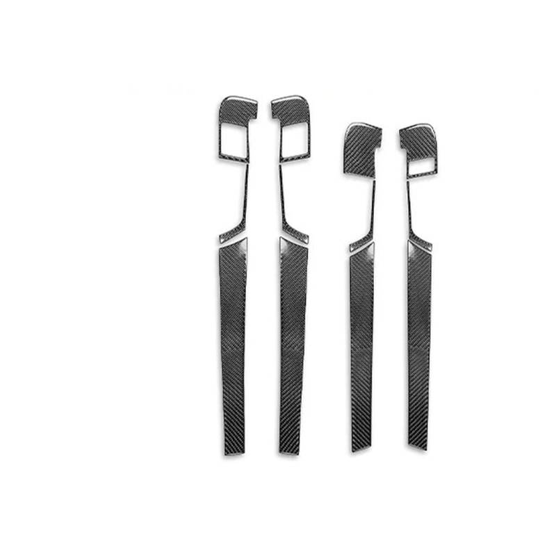 Zentrale Bedienfeld-Abdeckung Für A3 S3 8P 2006 2007 Carbon Fiber Gangschaltung Luftauslass Fensterheber Armaturenbrett Set Auto Innenausstattung Aufkleber Trim Aufkleber Innen Zubehör(22 B RHD) von tnbru
